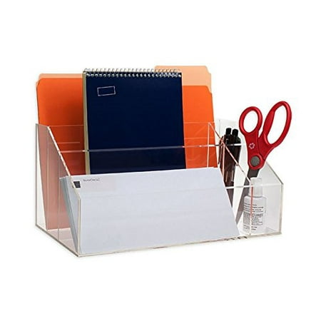 acrylic office desk executive source one deluxe clear thick acrylic office desk top organizer compartments acrylic office desk executive source one deluxe clear thick acrylic office desk top organizer compartments